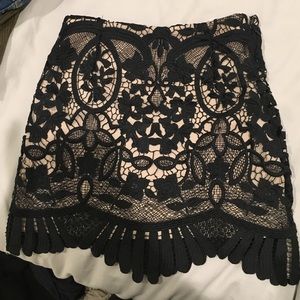 Lovers and Friends Lace Mini Skirt